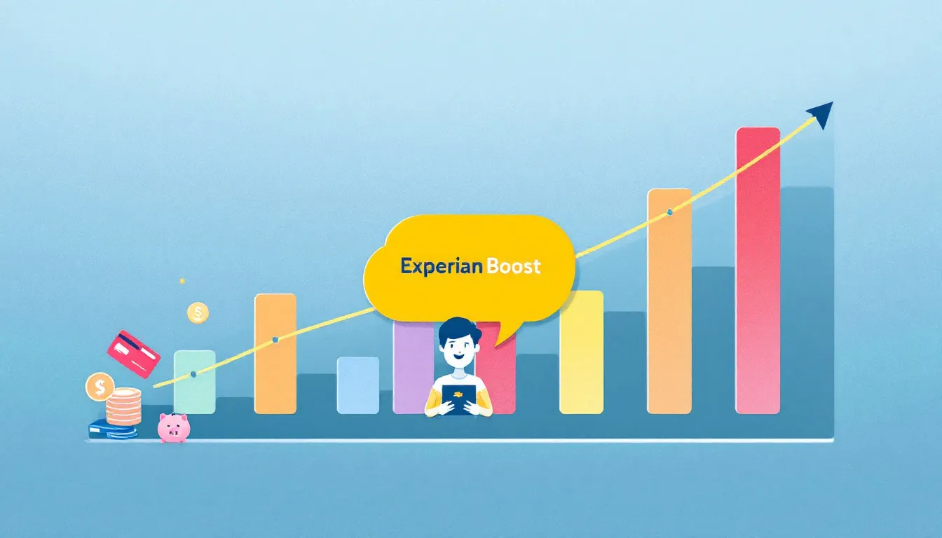 How Experian Boost affects credit scores, showcasing an upward trend.